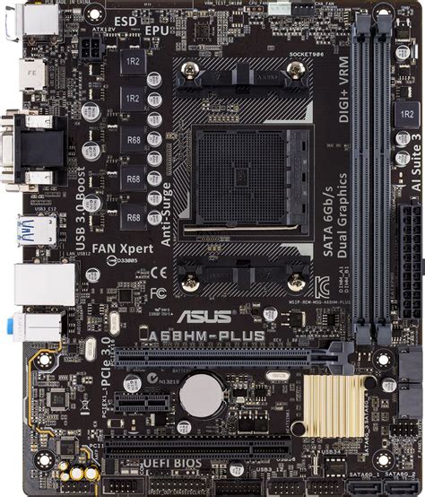asus mainboard a68hm plus.